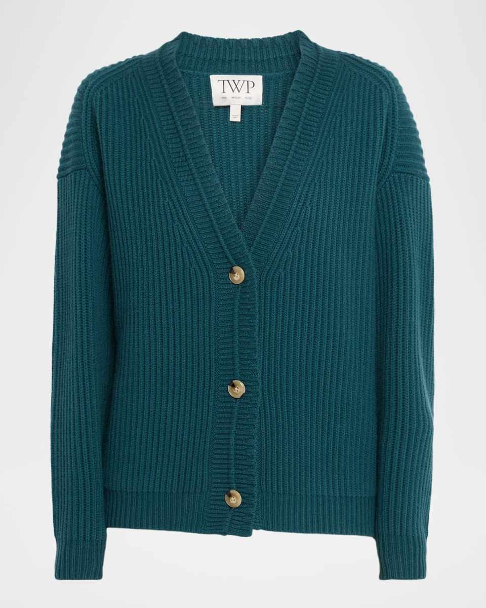 Ribbed Cashmere Cardigan